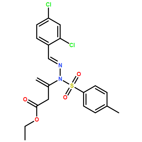 3-Butenoic acid, 3-[(2E)-2-[(2,4-dichlorophenyl)methylene]-1-[(4-methylphenyl)sulfonyl]hydrazinyl]-, ethyl ester
