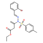 3-Butenoic acid, 3-[(2E)-2-[(2-bromophenyl)methylene]-1-[(4-methylphenyl)sulfonyl]hydrazinyl]-, ethyl ester