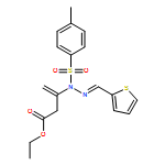 3-Butenoic acid, 3-[(2E)-1-[(4-methylphenyl)sulfonyl]-2-(2-thienylmethylene)hydrazinyl]-, ethyl ester