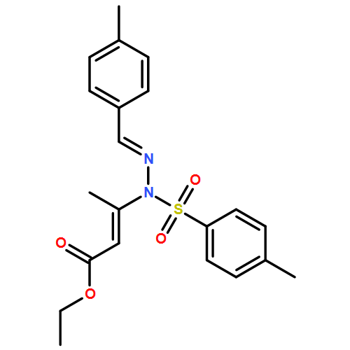 2-Butenoic acid, 3-[(2E)-2-[(4-methylphenyl)methylene]-1-[(4-methylphenyl)sulfonyl]hydrazinyl]-, ethyl ester, (2E)-