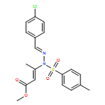 2-Butenoic acid, 3-[(2E)-2-[(4-chlorophenyl)methylene]-1-[(4-methylphenyl)sulfonyl]hydrazinyl]-, methyl ester, (2E)-