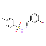 Benzenesulfonic acid, 4-methyl-, (2E)-2-[(3-bromophenyl)methylene]hydrazide