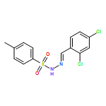 Benzenesulfonic acid, 4-methyl-, (2E)-2-[(2,4-dichlorophenyl)methylene]hydrazide