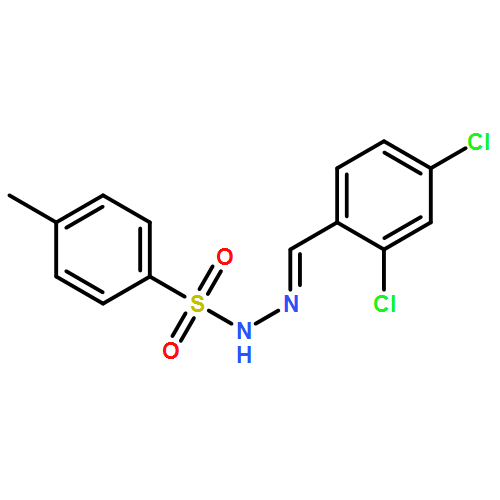 Benzenesulfonic acid, 4-methyl-, (2E)-2-[(2,4-dichlorophenyl)methylene]hydrazide