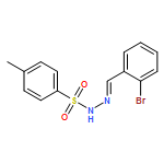 Benzenesulfonic acid, 4-methyl-, (2E)-2-[(2-bromophenyl)methylene]hydrazide