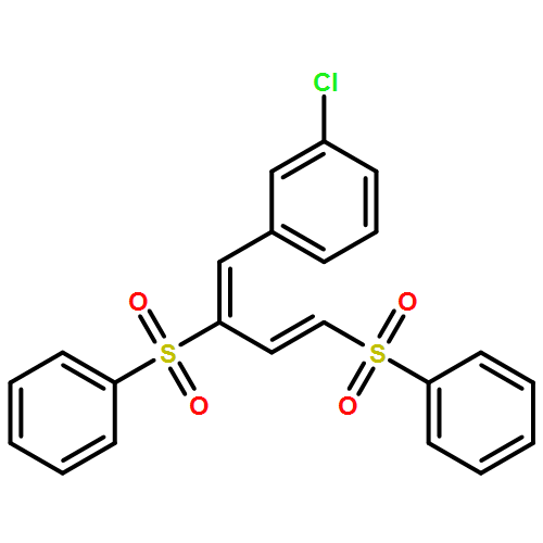Benzene, 1-[2,4-bis(phenylsulfonyl)-1,3-butadien-1-yl]-3-chloro-