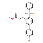 [1,1'-Biphenyl]-3-propanoic acid, 4'-bromo-4-(phenylsulfonyl)-, methyl ester