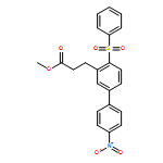 [1,1'-Biphenyl]-3-propanoic acid, 4'-nitro-4-(phenylsulfonyl)-, methyl ester