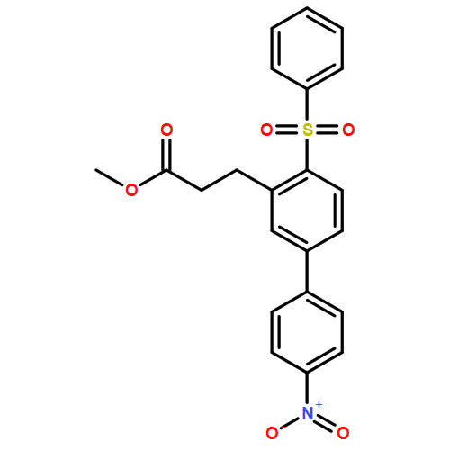[1,1'-Biphenyl]-3-propanoic acid, 4'-nitro-4-(phenylsulfonyl)-, methyl ester