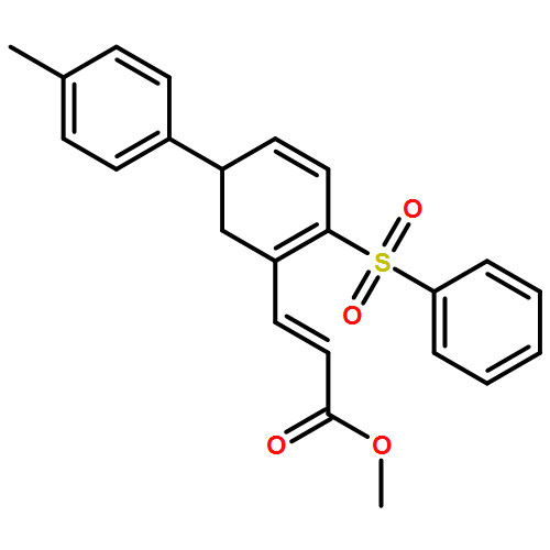 2-Propenoic acid, 3-[5-(4-methylphenyl)-2-(phenylsulfonyl)-1,3-cyclohexadien-1-yl]-, methyl ester, (2E)-