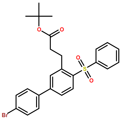 [1,1'-Biphenyl]-3-propanoic acid, 4'-bromo-4-(phenylsulfonyl)-, 1,1-dimethylethyl ester