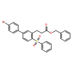 [1,1'-Biphenyl]-3-propanoic acid, 4'-bromo-4-(phenylsulfonyl)-, phenylmethyl ester