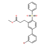 [1,1'-Biphenyl]-3-propanoic acid, 3'-bromo-4-(phenylsulfonyl)-, methyl ester