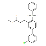 [1,1'-Biphenyl]-3-propanoic acid, 3'-chloro-4-(phenylsulfonyl)-, methyl ester