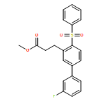 [1,1'-Biphenyl]-3-propanoic acid, 3'-fluoro-4-(phenylsulfonyl)-, methyl ester