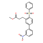[1,1'-Biphenyl]-3-propanoic acid, 3'-nitro-4-(phenylsulfonyl)-, methyl ester