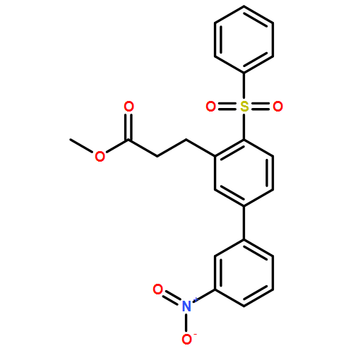 [1,1'-Biphenyl]-3-propanoic acid, 3'-nitro-4-(phenylsulfonyl)-, methyl ester