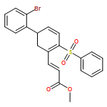 2-Propenoic acid, 3-[5-(2-bromophenyl)-2-(phenylsulfonyl)-1,3-cyclohexadien-1-yl]-, methyl ester, (2E)-