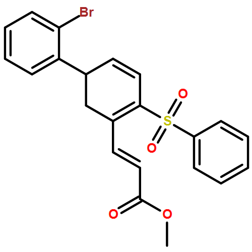 2-Propenoic acid, 3-[5-(2-bromophenyl)-2-(phenylsulfonyl)-1,3-cyclohexadien-1-yl]-, methyl ester, (2E)-