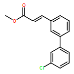 2-Propenoic acid, 3-(3'-chloro[1,1'-biphenyl]-3-yl)-, methyl ester, (2E)-