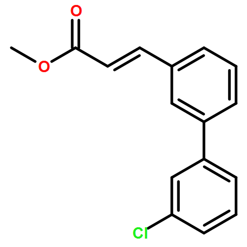2-Propenoic acid, 3-(3'-chloro[1,1'-biphenyl]-3-yl)-, methyl ester, (2E)-