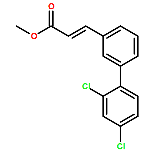 2-Propenoic acid, 3-(2',4'-dichloro[1,1'-biphenyl]-3-yl)-, methyl ester, (2E)-