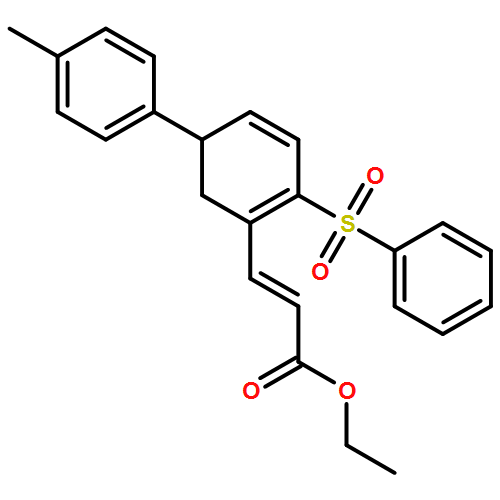 2-Propenoic acid, 3-[5-(4-methylphenyl)-2-(phenylsulfonyl)-1,3-cyclohexadien-1-yl]-, ethyl ester, (2E)-