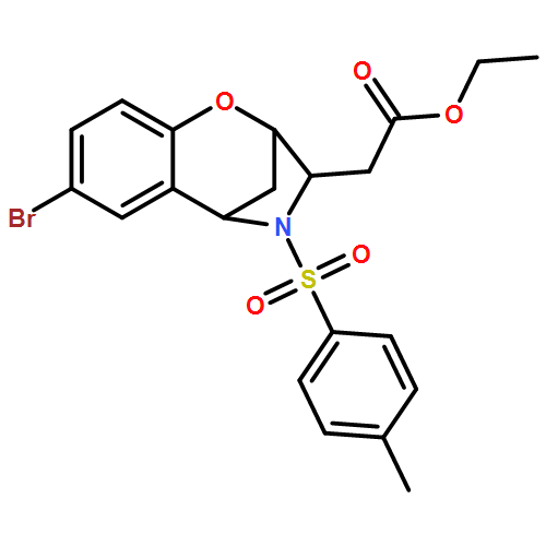 2,5-Methano-1,4-benzoxazepine-3-acetic acid, 7-bromo-2,3,4,5-tetrahydro-4-[(4-methylphenyl)sulfonyl]-, ethyl ester