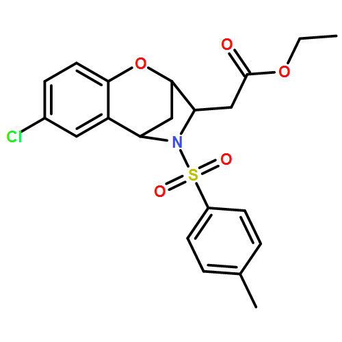 2,5-Methano-1,4-benzoxazepine-3-acetic acid, 7-chloro-2,3,4,5-tetrahydro-4-[(4-methylphenyl)sulfonyl]-, ethyl ester