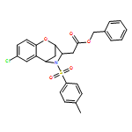 2,5-Methano-1,4-benzoxazepine-3-acetic acid, 7-chloro-2,3,4,5-tetrahydro-4-[(4-methylphenyl)sulfonyl]-, phenylmethyl ester