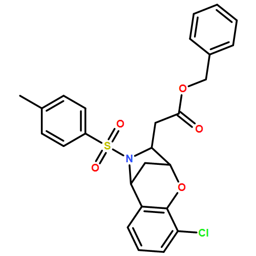 2,5-Methano-1,4-benzoxazepine-3-acetic acid, 9-chloro-2,3,4,5-tetrahydro-4-[(4-methylphenyl)sulfonyl]-, phenylmethyl ester