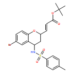 2-Propenoic acid, 3-[6-bromo-3,4-dihydro-4-[[(4-methylphenyl)sulfonyl]amino]-2H-1-benzopyran-2-yl]-, 1,1-dimethylethyl ester, (2E)-