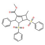 Bicyclo[3.2.0]hept-1-ene-2-carboxylic acid, 7-methyl-3-phenyl-4,6-bis(phenylsulfonyl)-, methyl ester, (3R,4S,5S,6S,7R)-rel-