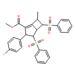 Bicyclo[3.2.0]hept-1-ene-2-carboxylic acid, 3-(4-fluorophenyl)-7-methyl-4,6-bis(phenylsulfonyl)-, methyl ester, (3R,4S,5S,6S,7R)-rel-
