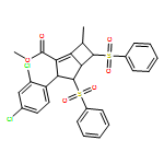 Bicyclo[3.2.0]hept-1-ene-2-carboxylic acid, 3-(2,4-dichlorophenyl)-7-methyl-4,6-bis(phenylsulfonyl)-, methyl ester, (3R,4R,5R,6R,7S)-rel-