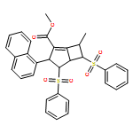 Bicyclo[3.2.0]hept-1-ene-2-carboxylic acid, 7-methyl-3-(1-naphthalenyl)-4,6-bis(phenylsulfonyl)-, methyl ester, (3R,4S,5S,6S,7R)-rel-