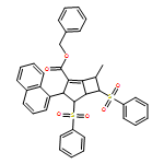 Bicyclo[3.2.0]hept-1-ene-2-carboxylic acid, 7-methyl-3-(1-naphthalenyl)-4,6-bis(phenylsulfonyl)-, phenylmethyl ester, (3R,4S,5S,6S,7R)-rel-