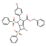 Bicyclo[3.2.0]hept-1-ene-2-carboxylic acid, 3-(4-bromophenyl)-7-methyl-4,6-bis(phenylsulfonyl)-, phenylmethyl ester, (3R,4S,5S,6S,7R)-rel-
