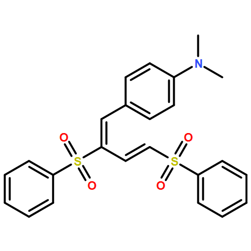 Benzenamine, 4-[2,4-bis(phenylsulfonyl)-1,3-butadien-1-yl]-N,N-dimethyl-