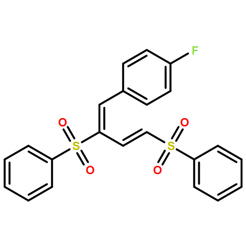 Benzene, 1-[2,4-bis(phenylsulfonyl)-1,3-butadien-1-yl]-4-fluoro-