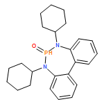 5H-Dibenzo[d,f][1,3,2]diazaphosphepine, 5,7-dicyclohexyl-6,7-dihydro-, 6-oxide