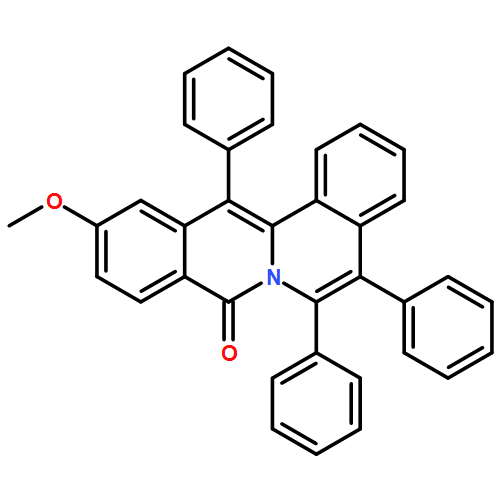 8H-Dibenzo[a,g]quinolizin-8-one, 11-methoxy-5,6,13-triphenyl-