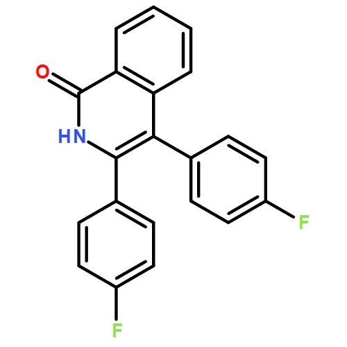 1(2H)-Isoquinolinone, 3,4-bis(4-fluorophenyl)-