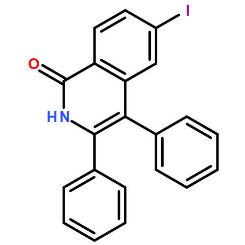 1(2H)-Isoquinolinone, 6-iodo-3,4-diphenyl-