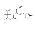 Heptanoic acid, 3-[[(1,1-dimethylethyl)dimethylsilyl]oxy]-4,4-dimethyl-5-oxo-, (1S)-1-[(1E)-1-methyl-2-(2-methyl-4-thiazolyl)ethenyl]-3-butyn-1-yl ester, (3S)-
