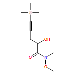 4-Pentynamide, 2-hydroxy-N-methoxy-N-methyl-5-(trimethylsilyl)-, (2S)-