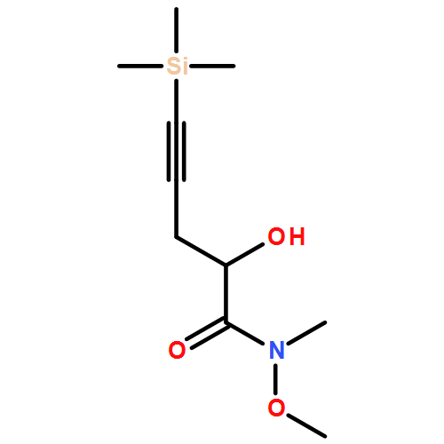 4-Pentynamide, 2-hydroxy-N-methoxy-N-methyl-5-(trimethylsilyl)-, (2S)-