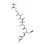 Decanoic acid, 3,7-dihydroxy-4,4,6,8-tetramethyl-5-oxo-10-[(2,2,2-trifluoroacetyl)oxy]-, (1S)-1-[(1E)-1-methyl-2-(2-methyl-4-thiazolyl)ethenyl]-3-butyn-1-yl ester, (3S,6R,7S,8S)-