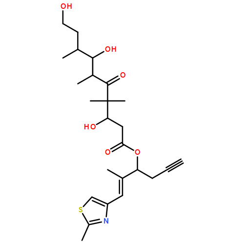 Decanoic acid, 3,7,10-trihydroxy-4,4,6,8-tetramethyl-5-oxo-, (1S)-1-[(1E)-1-methyl-2-(2-methyl-4-thiazolyl)ethenyl]-3-butyn-1-yl ester, (3S,6R,7S,8S)-
