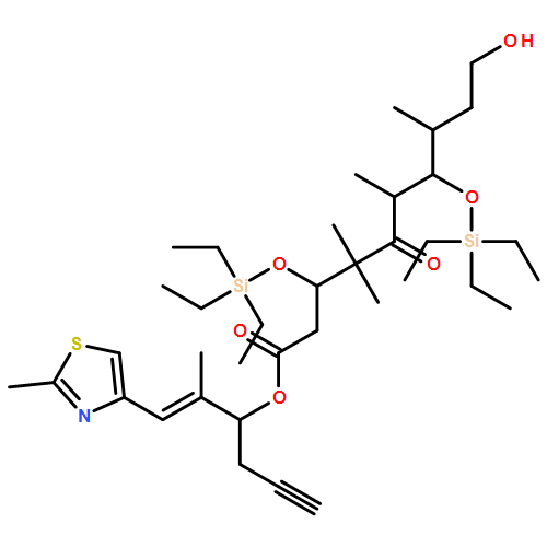 Decanoic acid, 10-hydroxy-4,4,6,8-tetramethyl-5-oxo-3,7-bis[(triethylsilyl)oxy]-, (1S)-1-[(1E)-1-methyl-2-(2-methyl-4-thiazolyl)ethenyl]-3-butyn-1-yl ester, (3S,6R,7S,8S)-